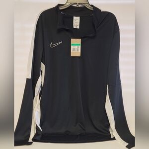 NEW Mens Nike Dri-FIT Black Quarter-Zip Pullover XL